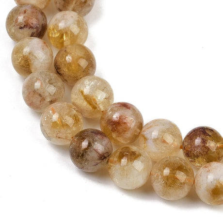 Citrin Perler – Runde (10mm) - Uniq Perler - 