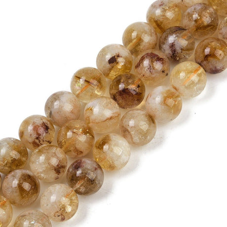 Citrin Perler – Runde (10mm) - Uniq Perler - 