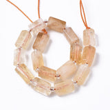 Citrin Perler – Tøndeformede (8x11mm) - Uniq Perler - 111846