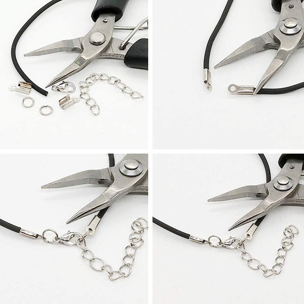 Clip Ends Med Karabinlåse – Mix Farver (33x5mm), 60 Sæt - Uniq Perler - 113713