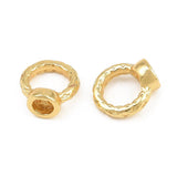 Connector Ring – Langtidsholdbar 18K Forgyldt Messing (8x7x4mm) 10 stk. - Uniq Perler - 126137