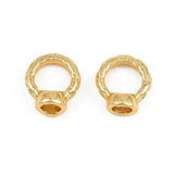 Connector Ring – Langtidsholdbar 18K Forgyldt Messing (8x7x4mm) 10 stk. - Uniq Perler - 126137