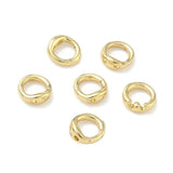 Connector Ringe – Langtidsholdbar 18K Forgyldt Messing (5x2mm) 10 stk. - Uniq Perler - 126147