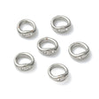 Connector Ringe– Langtidsholdbar Platinbelagt Messing (5x2mm) 10 stk. - Uniq Perler - 126134