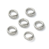 Connector Ringe– Langtidsholdbar Platinbelagt Messing (5x2mm) 10 stk. - Uniq Perler - 126134