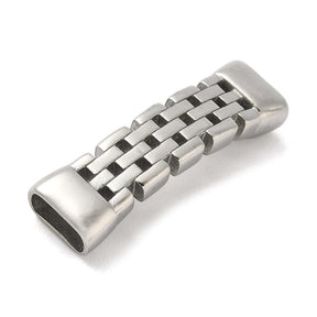 Connector For Leather Bracelet - Steel (36x10mm) - Uniq Perler - 115733