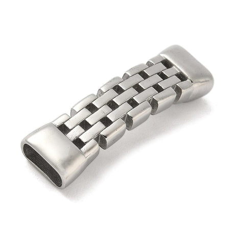 Connector Til Læder Armbånd - Stål (36x10mm) - Uniq Perler - 115733