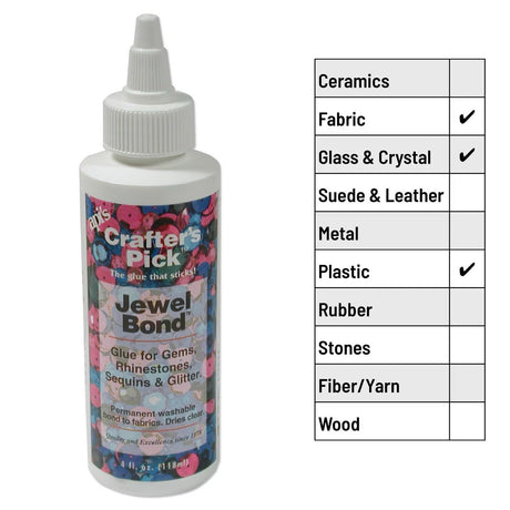 Crafters Pick Smykke Lim – (ca. 118 ml) - Uniq Perler - 121654