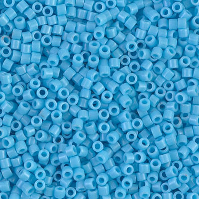 creabead miyuki beads Miyuki Delica Perler, DB 0725, opaque turquoise blue 11/0