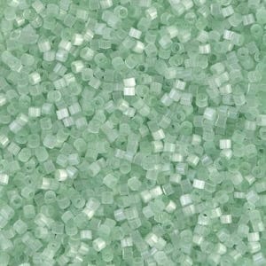creabead miyuki beads Miyuki Delica Perler, DB 0828, silk satin mint green 11/0
