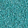 creabead miyuki beads Miyuki Delica Perler, DB 166, opaque ab turquoise green 11/0