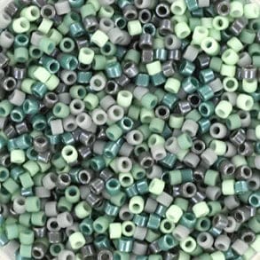 Creabead miyuki beads Miyuki delica's 11/0 - grey green mix 60