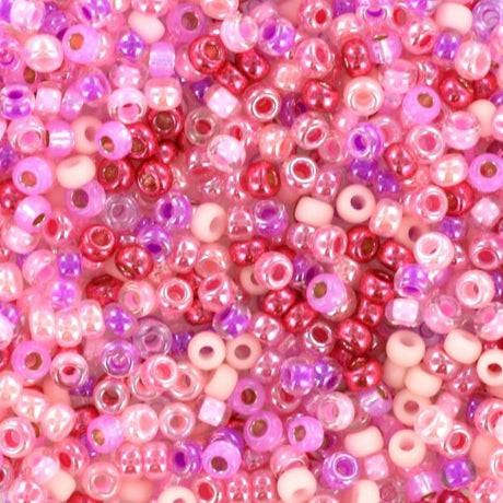 CREABEAD miyuki beads Miyuki Rocailles Perler, MIX89, Candy floss, 11/0