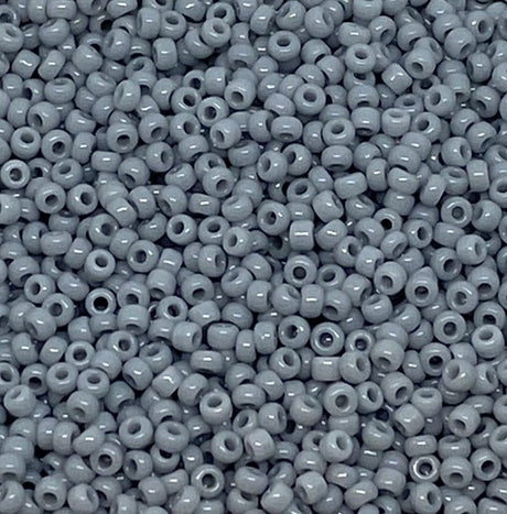 creabead miyuki beads Miyuki Rocailles Perler, RR 0498, opaque gray 11/0