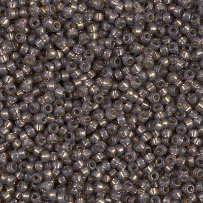 creabead miyuki beads Miyuki seed beads 11/0 - duracoat silverlined dyed taupe 4250