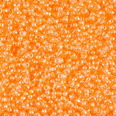 creabead miyuki beads Miyuki seed beads 11/0 - luminous soft orange 4298