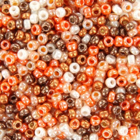 Creabead miyuki beads Miyuki seed beads 11/0 - shiny glow mix 85
