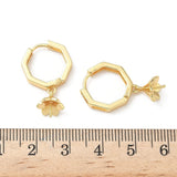 Creol kantet til top/anboret perle, forgyldt langtidsholdbar Messing (26mm) - Uniq Perler - 115687