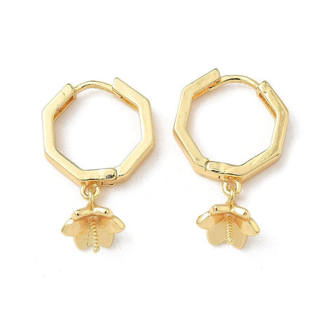 Creol kantet til top/anboret perle, forgyldt langtidsholdbar Messing (26mm) - Uniq Perler - 115687