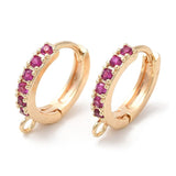 Creol Med Farvet Zirkonia Sten – 18K Forgyldt (14,5mm) - Uniq Perler - 1111489984