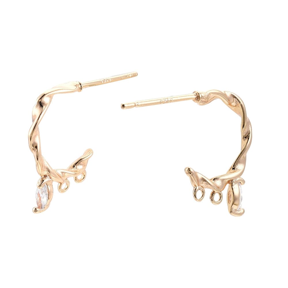 Creol Med Mønster, Zirkonia Og Øjne Til Vedhæng - 18K Forgyldt (16x2mm) - Uniq Perler - 20875404560805177463861991