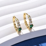 Creol med smukke kubiske zirkonia sten (str. 14x15,5 mm) - Uniq Perler - 115635