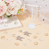 Creol Ørekroge i Stål – Sølv & Guld (12x14mm, 100 stk.) - Uniq Perler - 116013