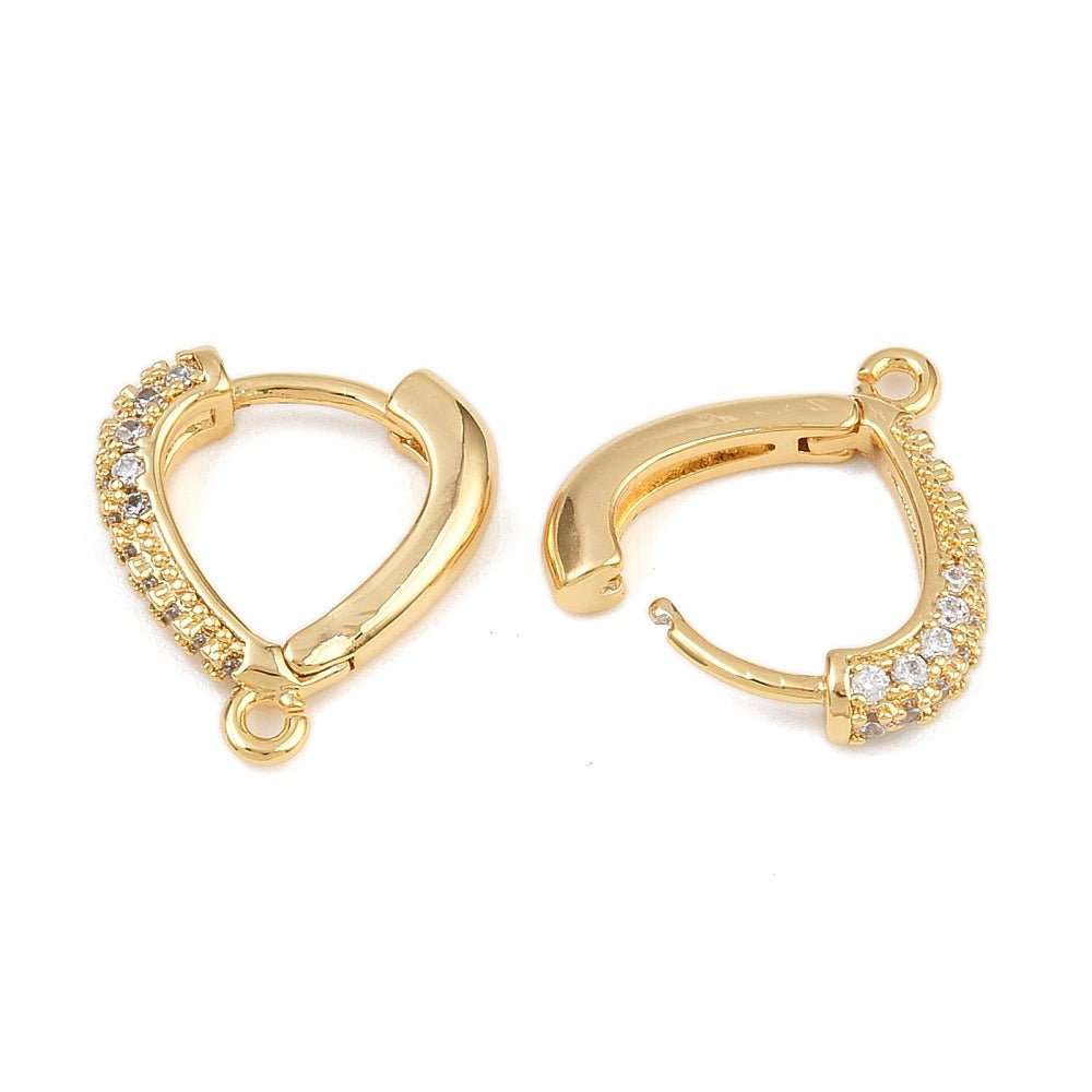 Creol – Zirkonia, Langtidsholdbar 18K forgyldning (16x14,5mm) - Uniq Perler - 117325