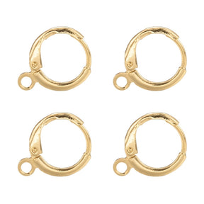 Creoler - 18K Langtidsholdbar Forgyldning (14mm) - Uniq Perler - 987843