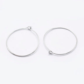Creoler i 925 Sterling Sølv (20mm) - Uniq Perler - 116032