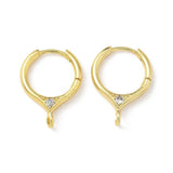 Creoler – m. Zirkonia, Langtidsholdbar Forgyldt Messing (20mm) - Uniq Perler - 115688