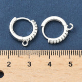 Creoler med Öga – Långtidsbeständigt 925 Sterling silver belagt med kubiska Zirkonia (15,5x14mm)