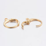 Creoler Med Øje – 24K Forgyldt Stål (14x12x2mm) - Uniq Perler - 1111490172