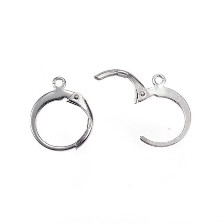 Creoler Med Øje – Stål (14x12x2mm) - Uniq Perler - 117830