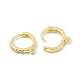 Creoler Med Zirkonia Sten - 18K Forgyldt (13x12,5mm) - Uniq Perler - 858645