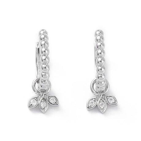 Creoler Med Zirkonia Vedhæng - Uniq Perler - 489167