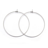 Creoler – Rustfrit Stål (29x25mm) 50 Par - Uniq Perler - 71539163