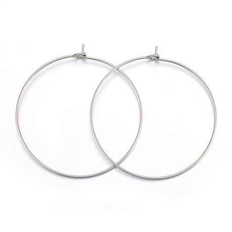 Creoler – Rustfrit Stål (29x25mm) 50 Par - Uniq Perler - 71539163