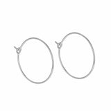 Creoler – Sterling Sølv (25mm) - Uniq Perler - 007166