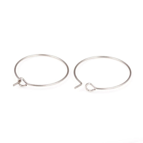 Creoler/Hoops - Stål (20x0.7mm), 1 Par - Uniq Perler - 239845