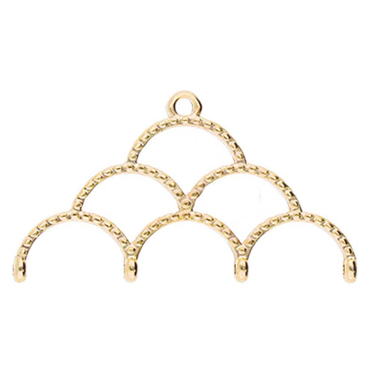 Cymbal Delica Afslutning – 24K Forgyldt (1 stk) - Uniq Perler - 124359