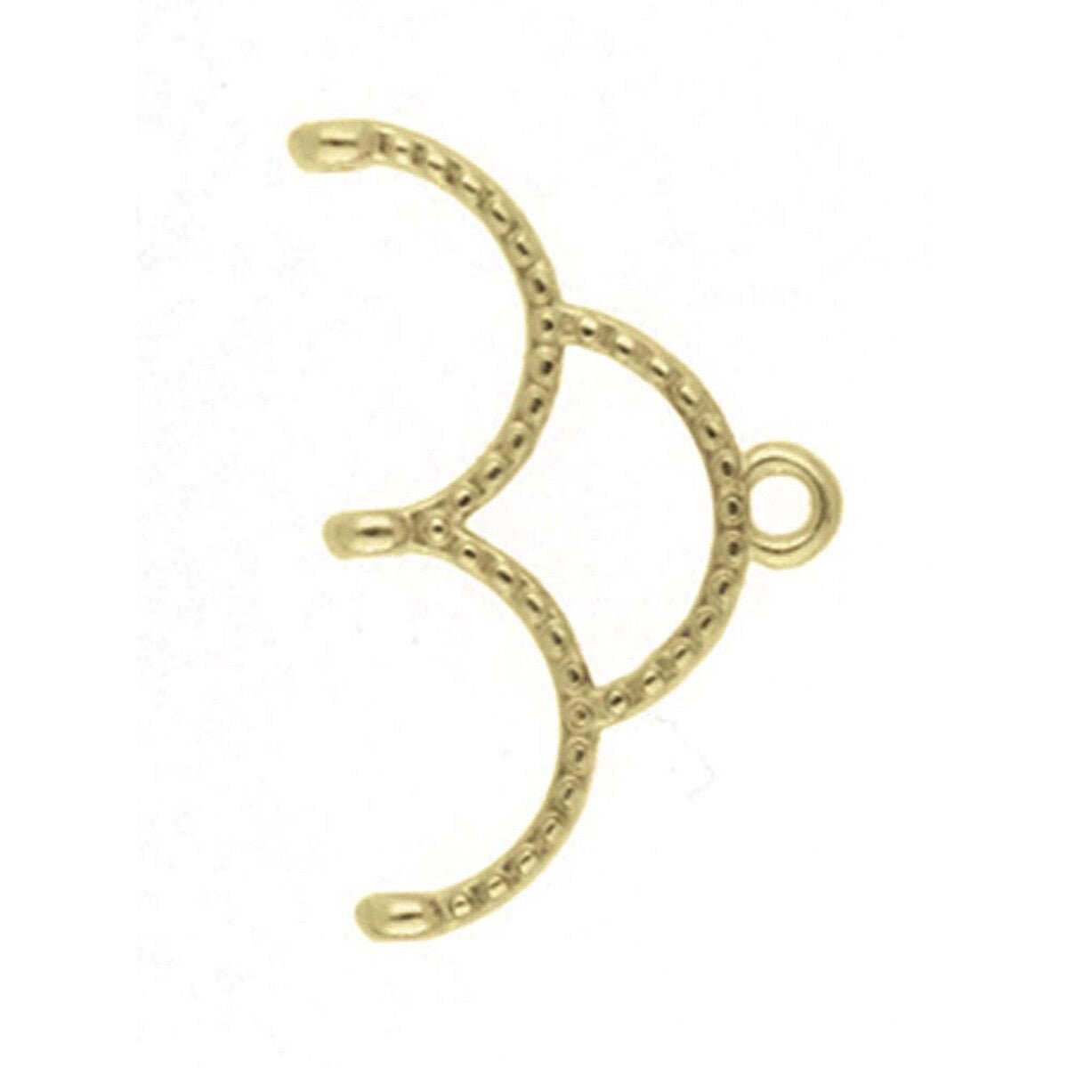 Cymbal Delica Afslutning – Antik Messing (1 stk) - Uniq Perler - 124354