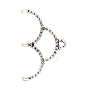 Cymbal Delica Afslutning – Antik silver Messing (1 stk) - Uniq Perler - 124357