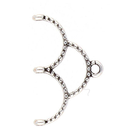 Cymbal Delica Afslutning – Antik silver Messing (1 stk) - Uniq Perler - 124357