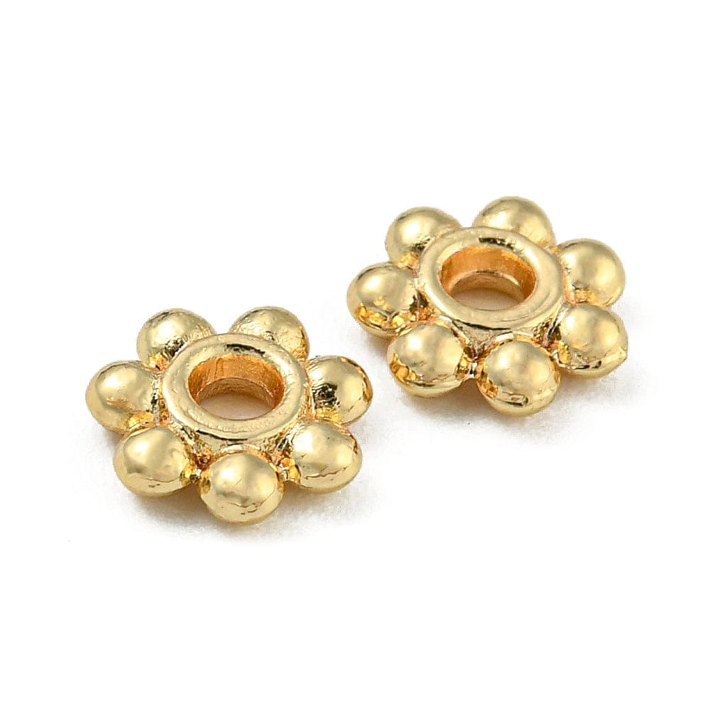 Daizy Messing Perler – 18K Langtidsholdbar Forgyldt (4x1,5mm), 25 Stk - Uniq Perler - 113546