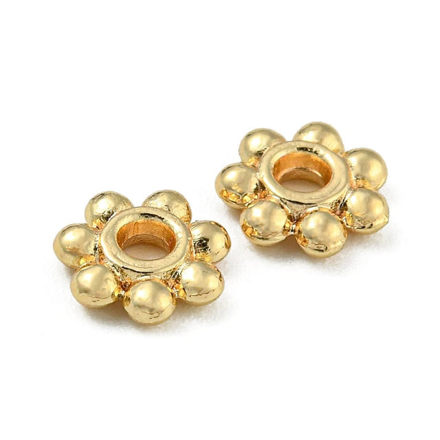 Daizy Messing Perler – 18K Langtidsholdbar Forgyldt (4x1,5mm), 25 Stk - Uniq Perler - 113546