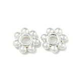 Daizy Messing Perler – Langtidsholdbar Forsølvning (4x1,5mm), 25 Stk - Uniq Perler - 113549