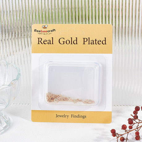 Daizy Perler – 18K Forgyldt Stål (6x1,5mm), 80 Stk - Uniq Perler - 112244