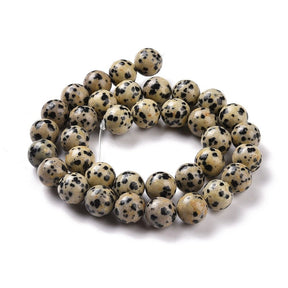 Dalmatiner Jasper Perlen – Rund (10mm) - Uniq Perler - 