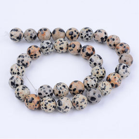 Dalmatian Jasper Beads – Round (4~4.5mm) - Uniq Perler - 429775